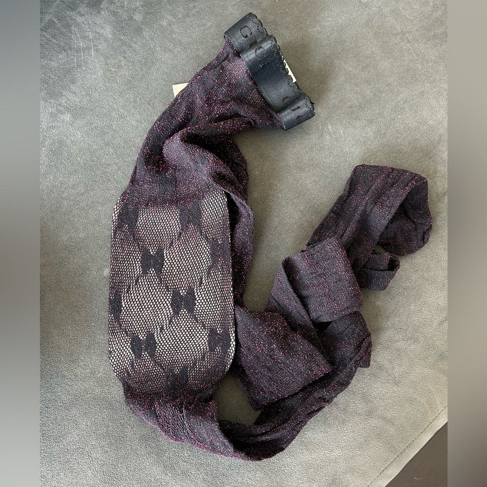 Gucci, black logo tights NWT